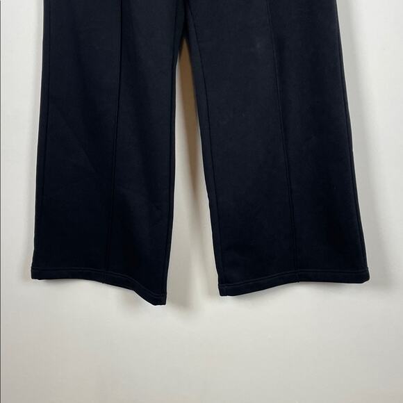 Blogilates Travel Women's M Black Wide-Leg Drawstring 2 Pocket Warm Sweatpants - Picture 3 of 10